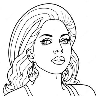 Lady Gaga Coloring Pages