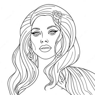 Lady Gaga Coloring Page 24722-19532