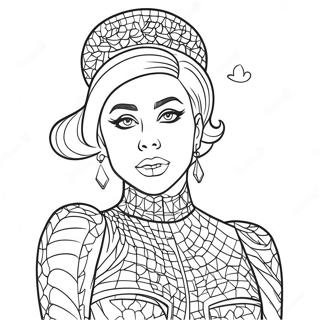 Lady Gaga Coloring Pages