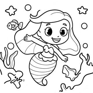 Little Mermaid 2 Underwater Adventure Coloring Page 24772-19573