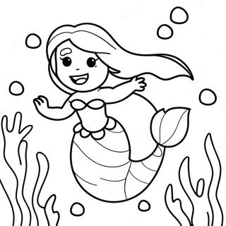 Little Mermaid 2 Underwater Adventure Coloring Page 24772-19575