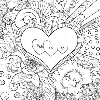 Heartfelt I Love You Mom And Dad Coloring Page 24783-19591