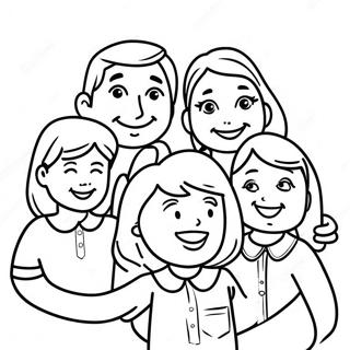 Happy Family Together Coloring Page 24803-19598