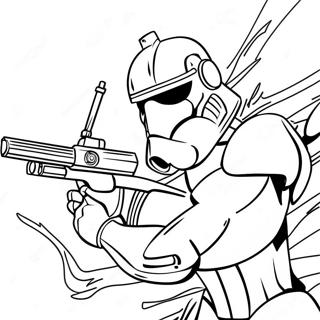 Episches Clone Trooper Schlacht Ausmalbild 2481-1986