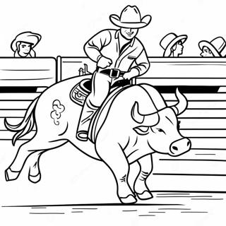 Pbr Bull Riding Coloring Pages