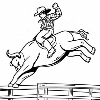 Pbr Bull Riding Coloring Pages