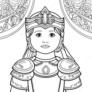 Girl Armor Of God Coloring Pages