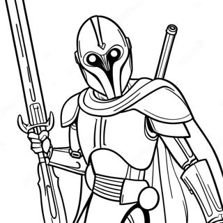 General Grievous With Lightsabers Coloring Page 24863-19628