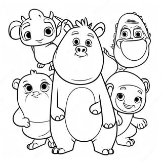 Dreamworks Characters Coloring Page 24902-19667