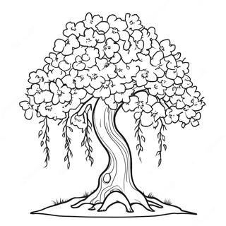 Cherry Blossom Coloring Pages