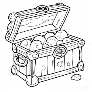 Pirate Treasure Chest Coloring Page 24943-19717