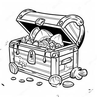 Pirate Treasure Chest Coloring Page 24943-19718