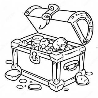 Pirate Treasure Chest Coloring Page 24943-19719