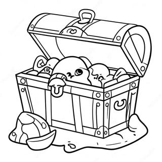 Pirate Treasure Chest Coloring Page 24943-19720