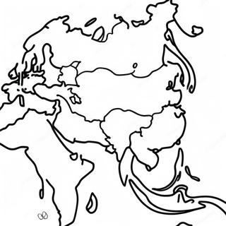 Asia Coloring Pages