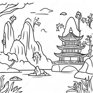 Asia Coloring Pages