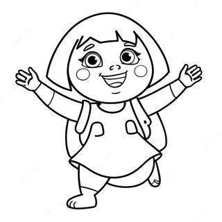 Dora The Explorer Coloring Page 24982-19729