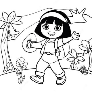 Dora The Explorer Coloring Page 24982-19731