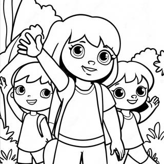 Adventurous Dora And Friends Coloring Page 24983-19737