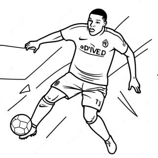 Mbappe Coloring Pages