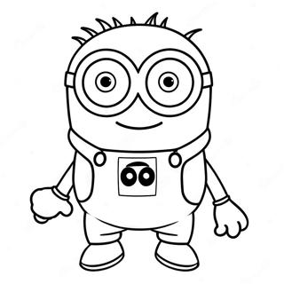 Purple Minion Coloring Pages