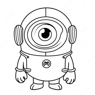 Purple Minion Coloring Page 25032-19783