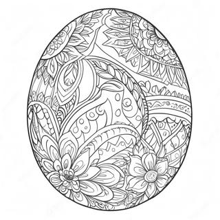 Intricate Easter Egg Patterns Coloring Page 25063-19801