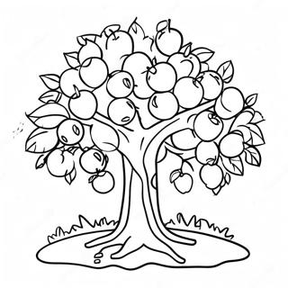 Apple Tree Coloring Page 25072-19806