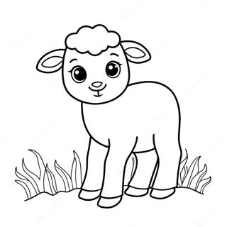 Lamb Coloring Page 25092-19814