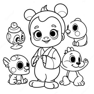 Disney Baby Characters Coloring Page 25102-19825