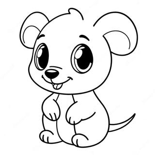 Cute Disney Baby Animals Coloring Page 25103-19829