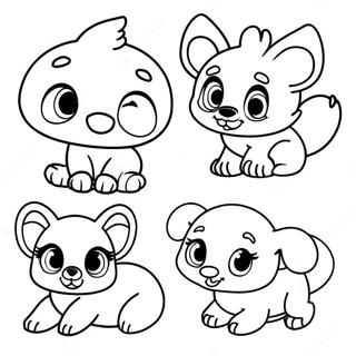 Cute Disney Baby Animals Coloring Page 25103-19830