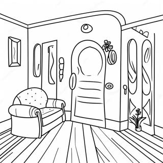 Cozy Welcome Home Coloring Page 2511-2021