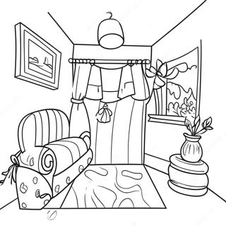 Cozy Welcome Home Coloring Page 2511-2023