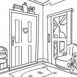 Cozy Welcome Home Coloring Page 2511-2024