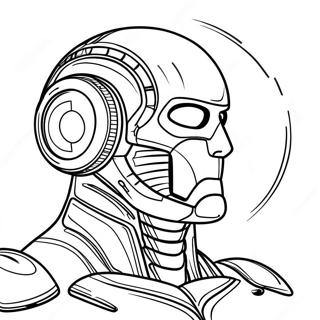 Futuristic War Machine Coloring Page 25143-19865