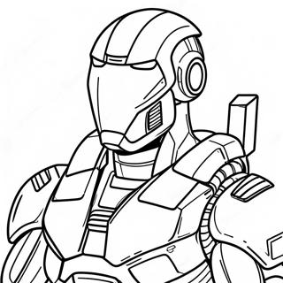 Futuristic War Machine Coloring Page 25143-19866