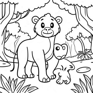 Animal Habitat Coloring Pages