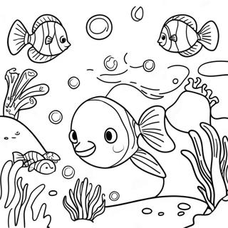 Colorful Ocean Habitat Coloring Page 25173-19922