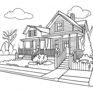 Neighborhood Coloring Pages