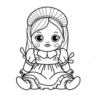 Creepy Doll Coloring Pages