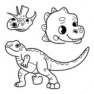 Dinosaur Fossil Coloring Page 25272-19972