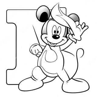 Disney Alphabet Coloring Page 25292-19984