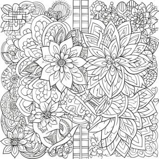 Beautiful Islamic Patterns Coloring Page 2531-2032