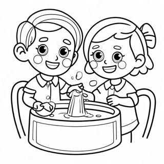 Handwashing Coloring Pages