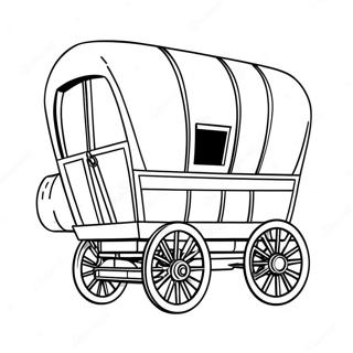 Pioneer Wagon Coloring Page 25392-20046