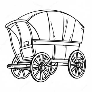 Pioneer Wagon Coloring Page 25392-20048