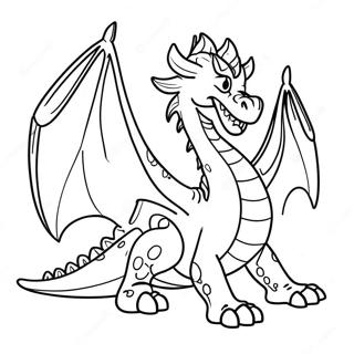 Fearsome Dragon Master Coloring Page 25443-20115