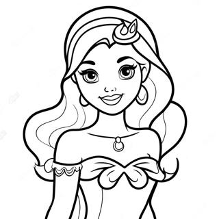 Tattooed Disney Princess Coloring Pages