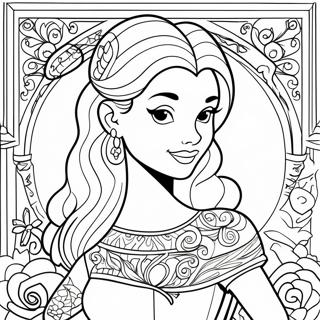 Tatoveret Disney Prinsesse Farvelægningsside 25452-20118